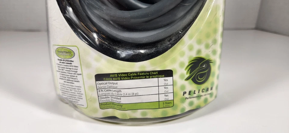 Pelican Livewire AVS AV S Video For XBox 360 Gold Ends 8 Ft PL3613 - Image 4 of 4