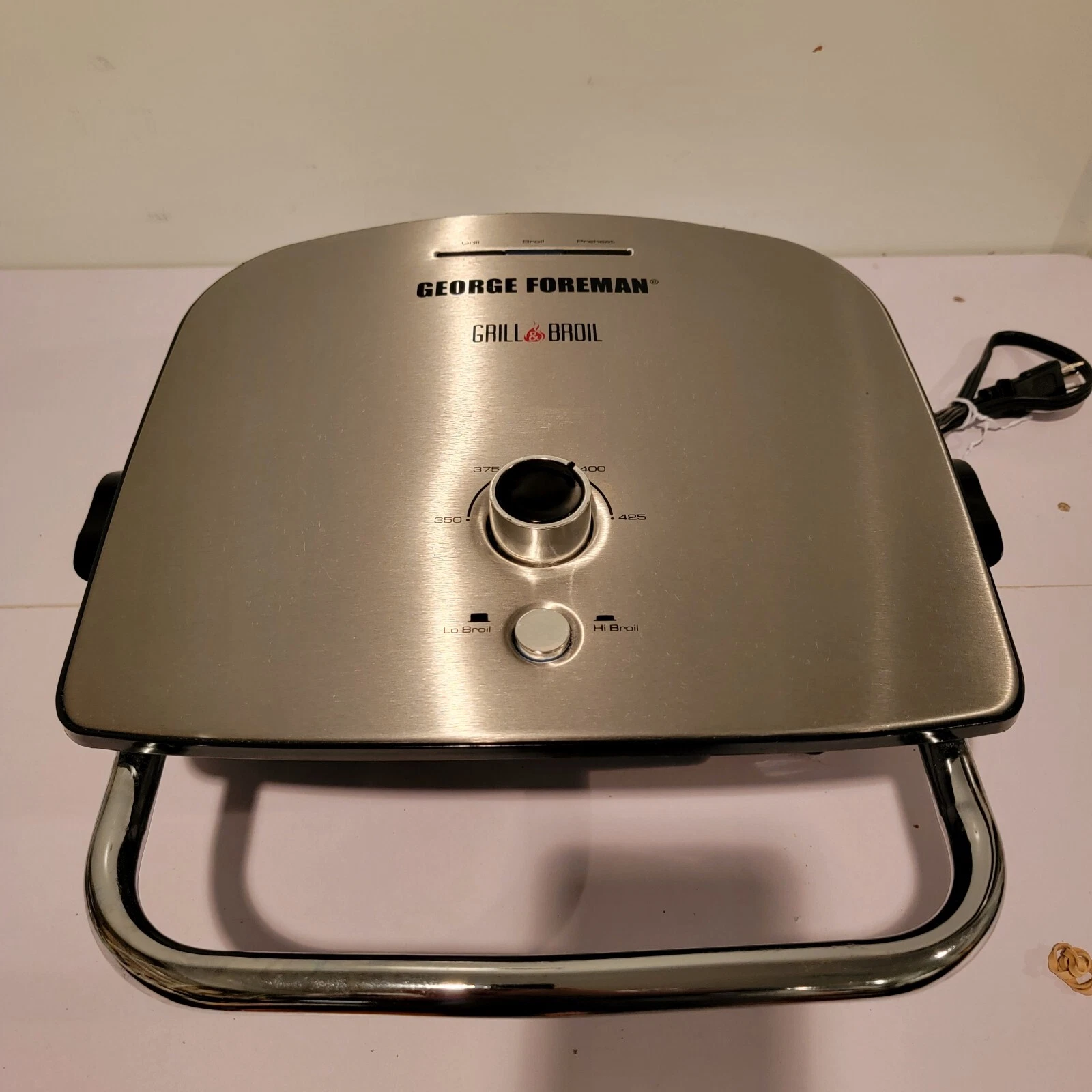 George Foreman 6-In-1 Electric Grill and Broil With Waffle Plates