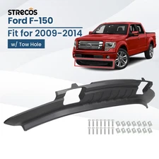 Textured Front Lower Bumper Valance For 2009-2014 Ford F-150 W/ Tow Hole