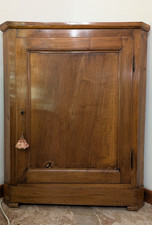 Angoliera antica cantonale legno noce sec. XIX-XX '800-'900 originale, a Brescia