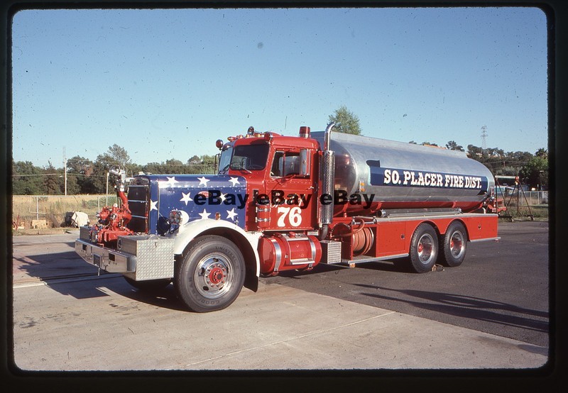 South Placer, CA Tender 1967 Peterbilt Fire Apparatus Slide