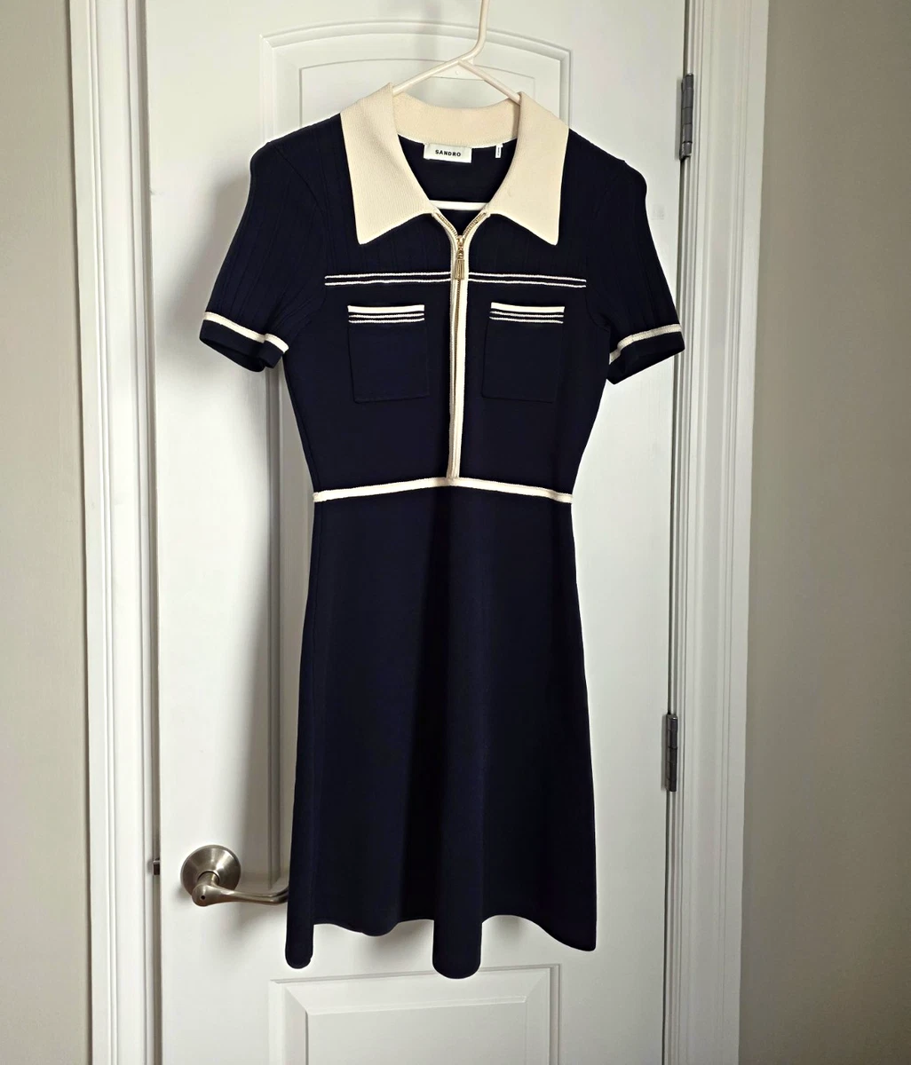 sandro knit polo dress Blue Dresses for Women for sale Womens dresses