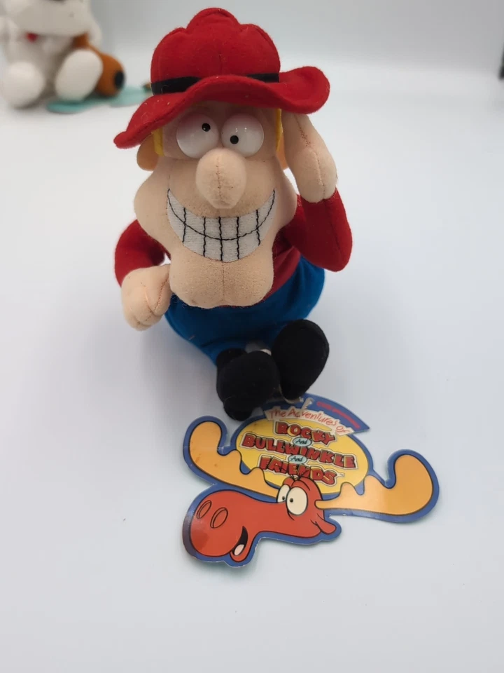  Juego de 12 peluches Adventures of Rocky and Bullwinkle And Friends con etiquetas leer Foto 4 de 4