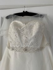 Wedding Dress - Size 24 - Hilary Morgan Design - Ivory - Strapless With Train