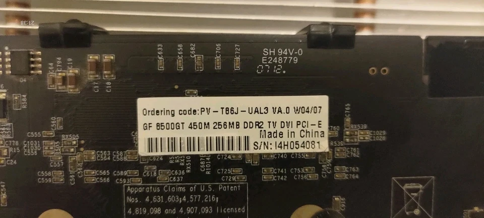 XFX Nvidia GeForce 8500 GT 512MB DDR2 SDRAM PCI Express - Carte Graphique - Photo 3/4