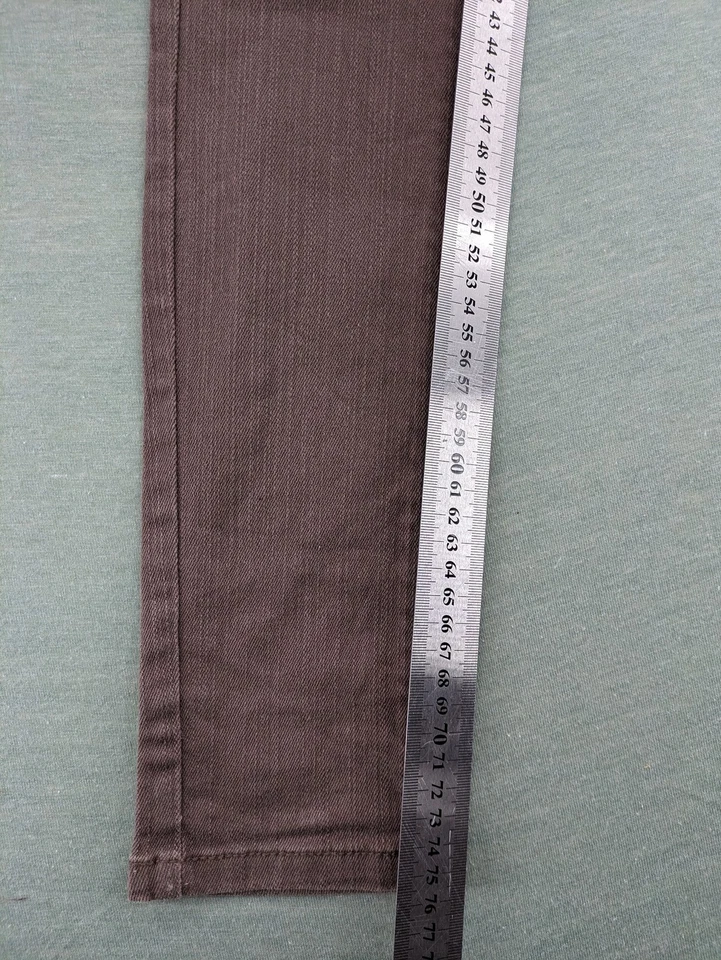 Tally Weijl Damen Röhrenjeans Gr 32 Braun Skinny Fit Stretch Low Rise Hose - Bild 4 von 4