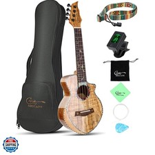 Concert Ukulele 23 inch UKS-2, 4 Strings Ukeleles For Beginners, Sapele Hawai...