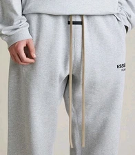 Fear Of God Essentials Authentic FW24 Fleece Light Heather Grey Sweatpants 2XL