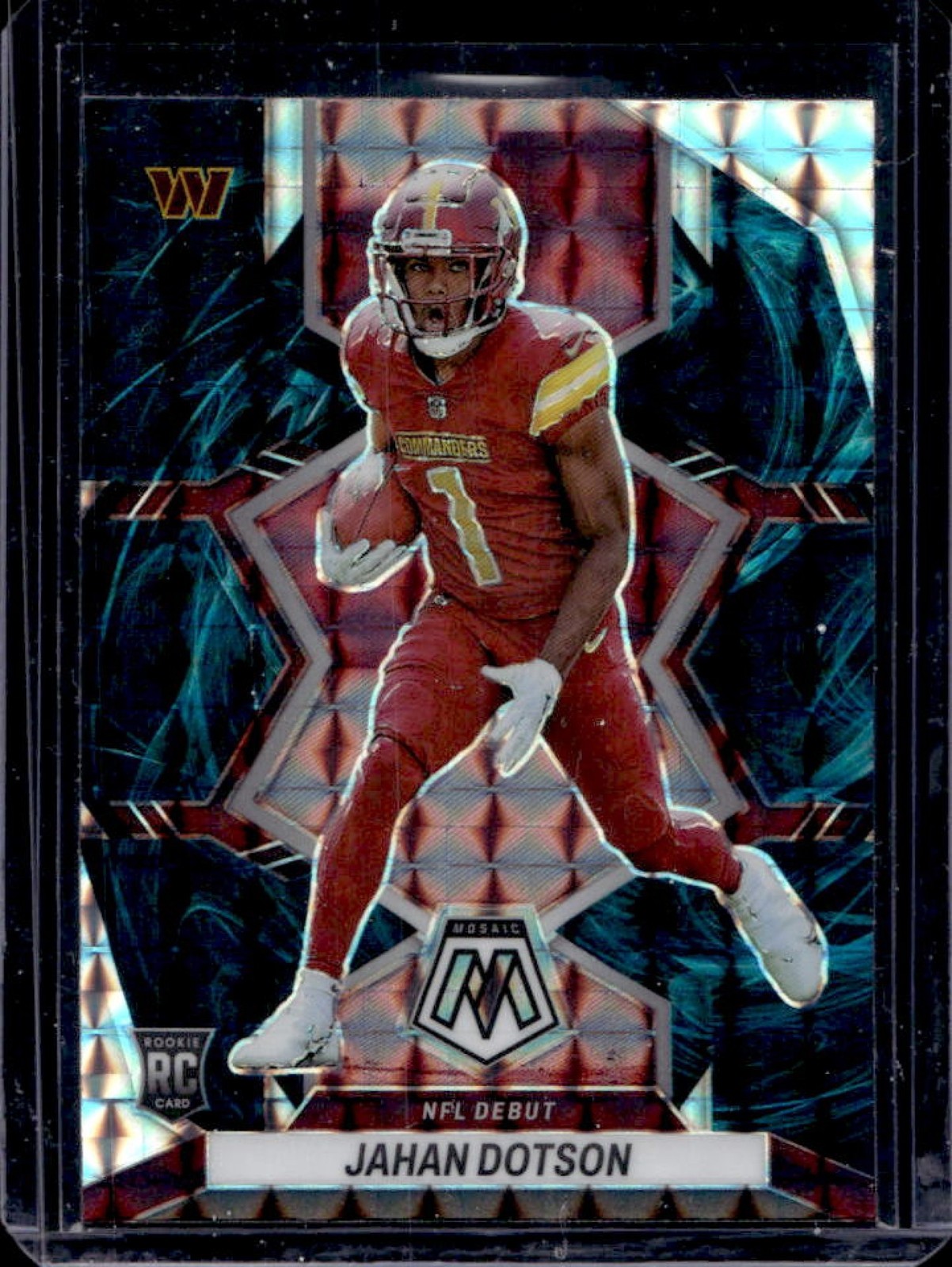 2022 Mosaic Jahan Dotson RC Genesis NFL Debut #280 Commanders
