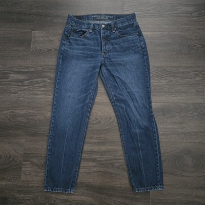 American Eagle Vintage Straight Jeans Women's 6 Mid Rise Cotton Button Fly Denim