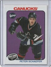 2001-02 Upper Deck Vintage #246 Peter Schaefer Vancouver Canucks