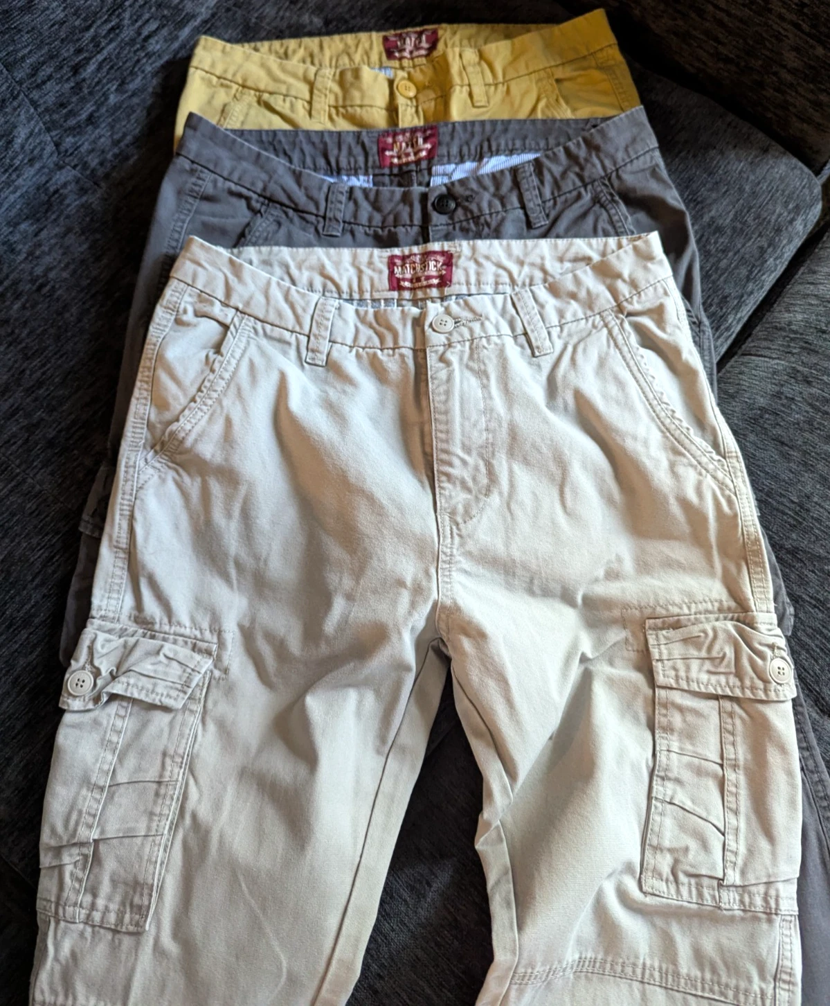 Jogger Pants Match Men's Chino with Drawstring Waist-3 pairs