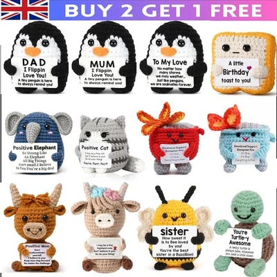 Funny Positive Potato Animal Gift Handmade Crochet Animal Emotional Support Gift