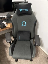 Secret Lab OMEGA Gaming Chair Black/Blue SoftWeave Fabric