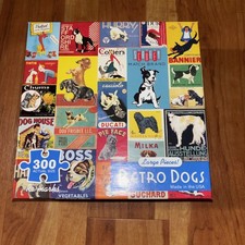 Retro Dogs Large Piece 300 Piece Puzzle Complete new