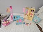 Mattel 2000 Barbie All Around Home Family Room Playset. Complete!