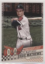 2020 Topps Decades Best Batters Eddie Mathews #DB-12 HOF 0v7