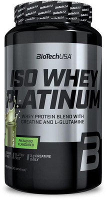 BioTech USA Iso Whey Platinum, 908 g Dose, Pistachio