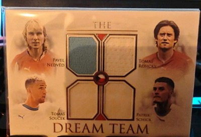 Czech Republic The Dream Team & Hotshot - Futera Unique Quad Patch /10 & /20