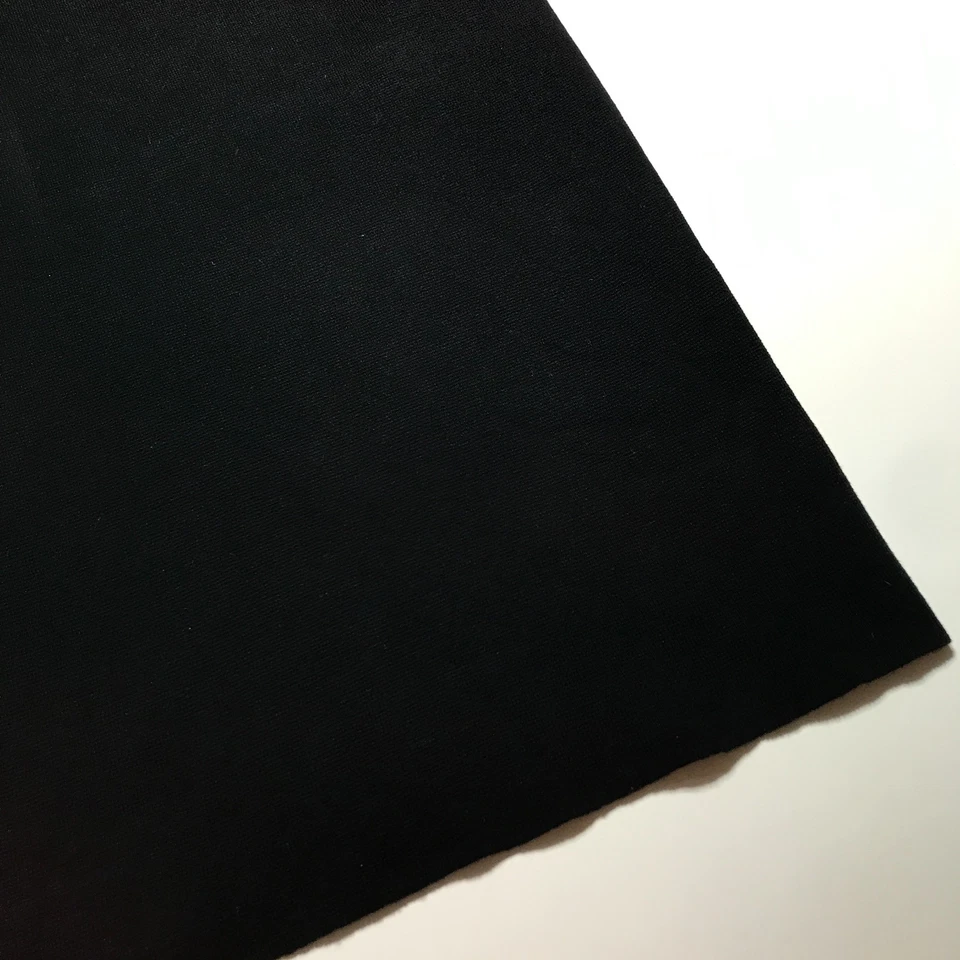 Joan Vass Mujer 2 Completo Algodón Tejido Midi Recto Negro Pull On Modesto Esencial Foto 4 de 4