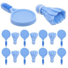 Versatile Kids Badminton Racket Set Plastic Durable Shuttlecock Doll Accessories