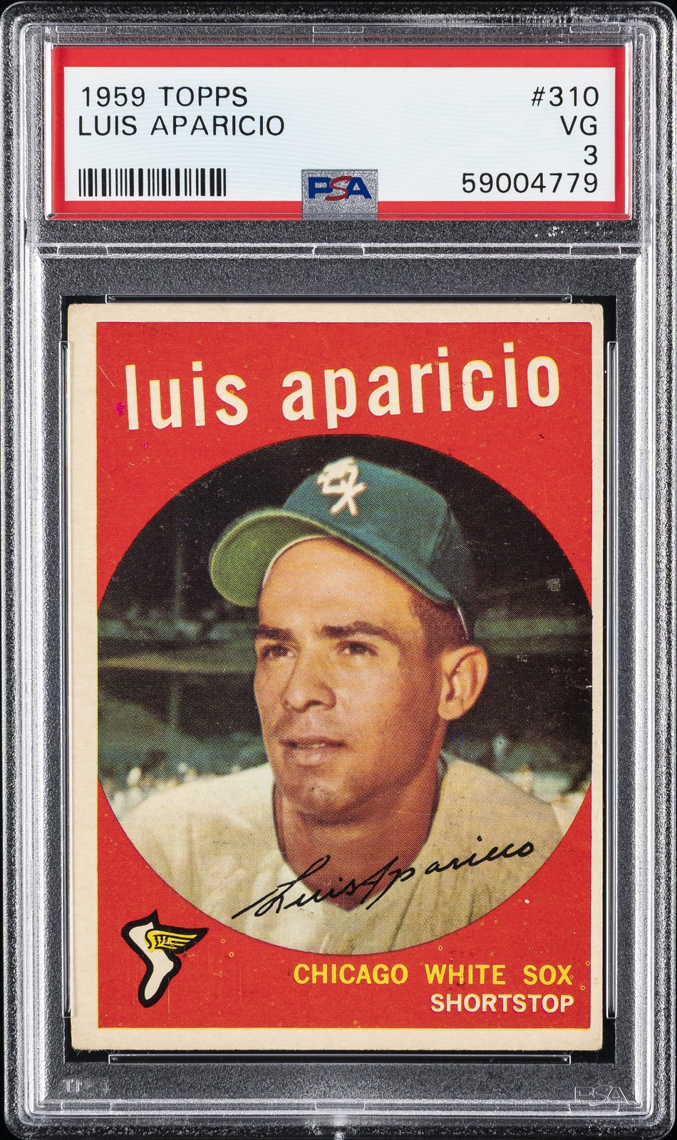 1959 TOPPS #310 LUIS APARICIO PSA 3