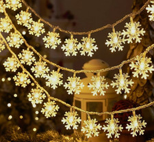 12ft LED Christmas Snowflake Lights 393