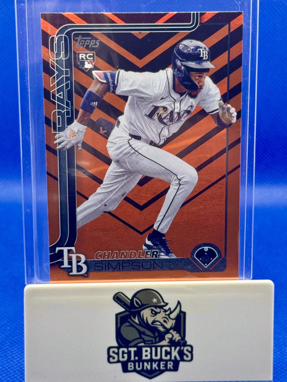 2025 Topps Update #US277 Holiday Foil Chandler Simpson (RC) Tampa Bay Rookie