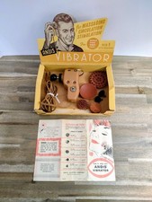 Working Vintage Vibrator Massager 1950's Andis Clipper Co Original  Attachments