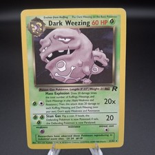 Pokémon Dark Weezing Team Rocket Unlimited Rare HP Vintage 14/82