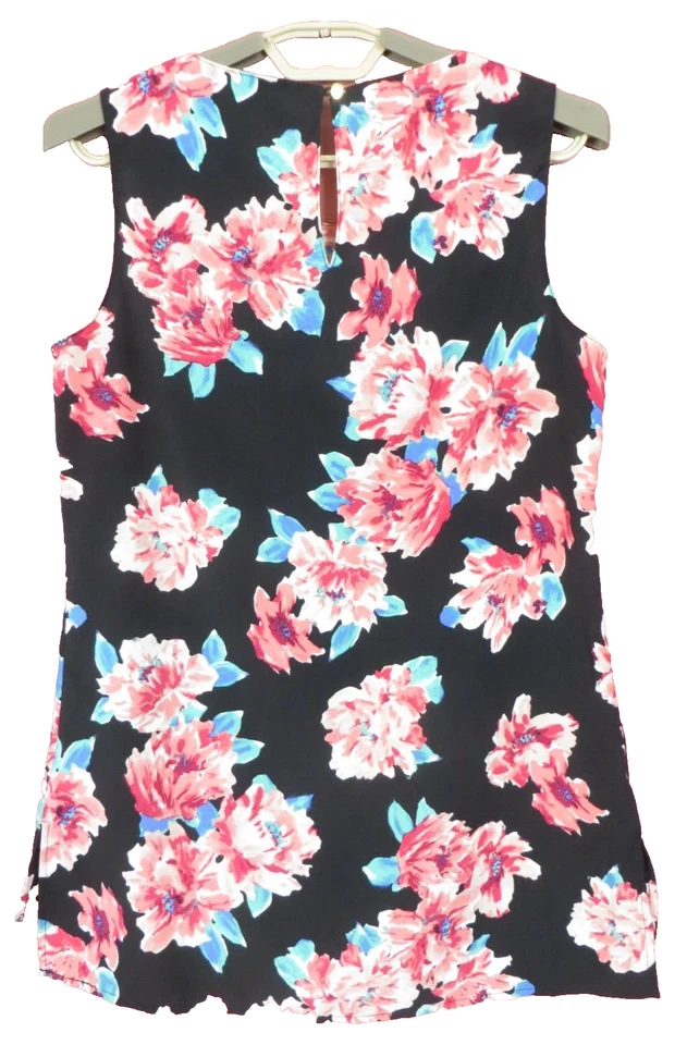 TB14388- Camiseta sin mangas floral de poliéster para mujer ELLEN TRACY talla múltiple S Foto 2 de 4