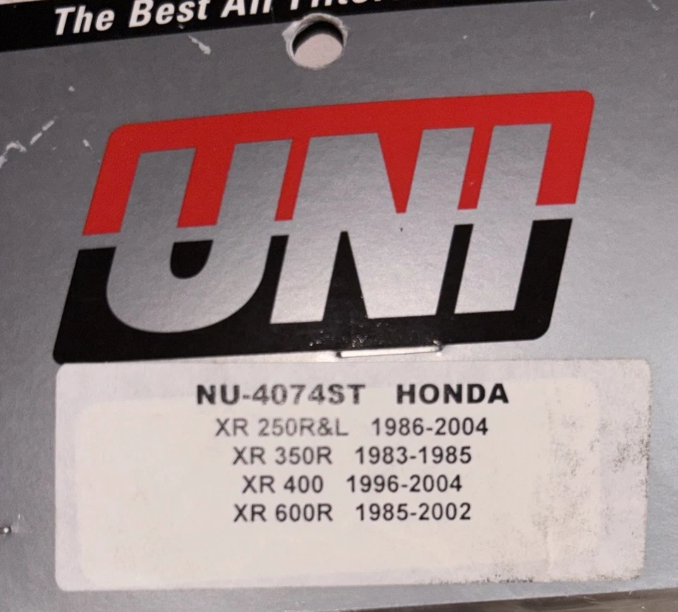 Limpador de ar com filtro de ar Uni Honda XR250R/XR600R/XR400R/XR250L/XR350R NU-4074ST - Imagem 2 de 4
