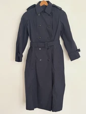 Garrison Collection Defense Logistics Agency Women Navy Army Trench Coat 10R