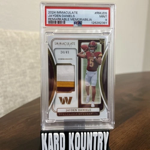 Jayden Daniels PSA 9 RC Immaculate Memorabilia /49