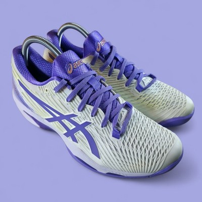 Asics Solution Speed FF 2 White Amethyst 1042A136-104 Women's 9.5 *Read Desc.