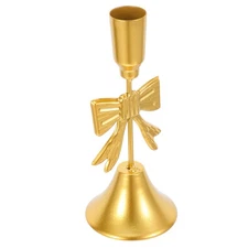  Taper Candle Stand: Vintage Bow Candlestick Holders - Decorative Centerpiece