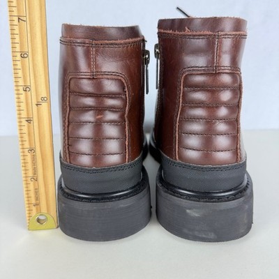 NEW/DEFECT Harley Davidson Men\'s‎ Dalton Brown Leather Boot Sz 9 Zip Side D93807 NEW/DEFECT Harley Davidson Men main image 2