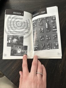 Sega CD Manual Only Surgical Strike W/Reg Card Some Damage To Manual