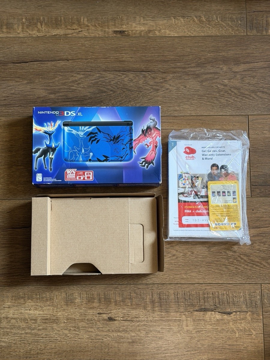 Nintendo 3DS XL Pokemon X & Y Blue Box, Manual, Inserts ONLY! Fast