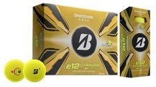 New Bridgestone e12 Straight Golf Balls 1-Dozen Yellow