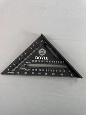 Genuine Doyle 7” Rafter Square Black Measuring Triangle NEW NEVER USED