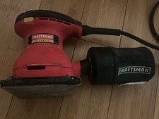 Craftsman Palm Sander 315279840 Tested 2.4 Amp with Dust Bag. 