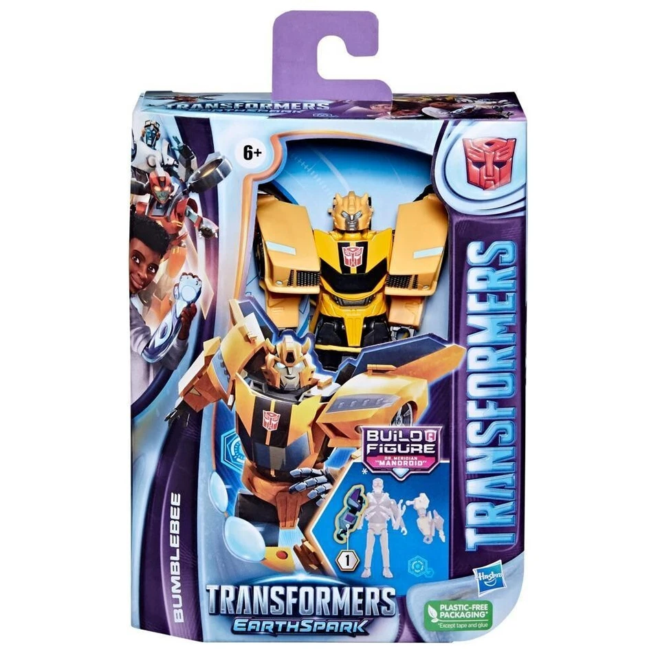 Transformers Toys EarthSpark Deluxe Class Bumblebee Act Fig F6732