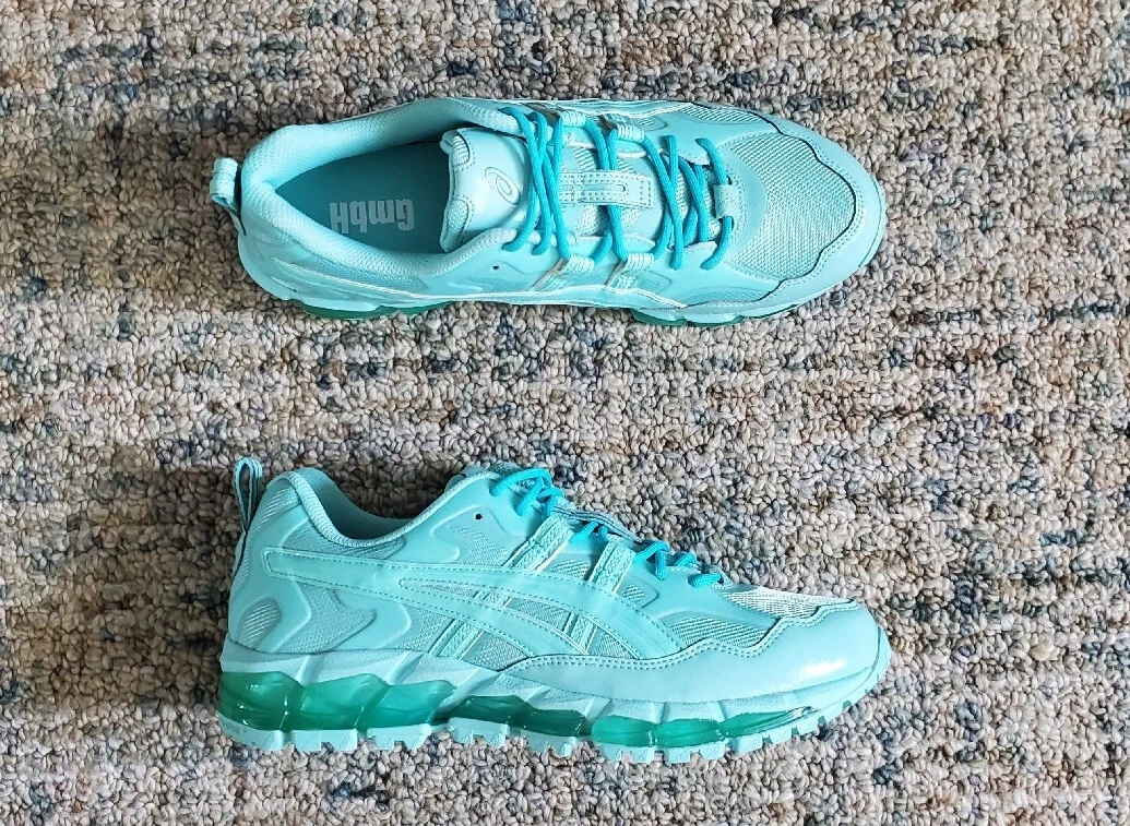 NEW 2020 ASICS x GmbH GEL NANDI 360 SKYLIGHT GREEN SAMPLE 1021A415 401 9.0 US