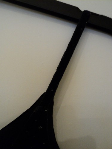 MARKS & SPENCER VINTAGE Women Black Velvet Sparkle Support Strappy Top Size 12 - Picture 8 of 16