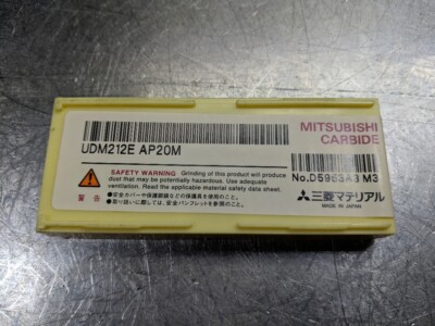 Mitsubishi Carbide Inserts QTY10 UDM212E AP20M (LOC624)