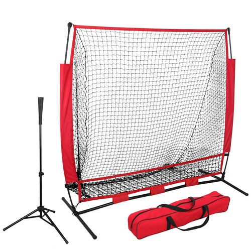 7'×7'/5'×5' Baseball Softball Net Practice Hitting Training Net with Carry Bag - Picture 22 of 38