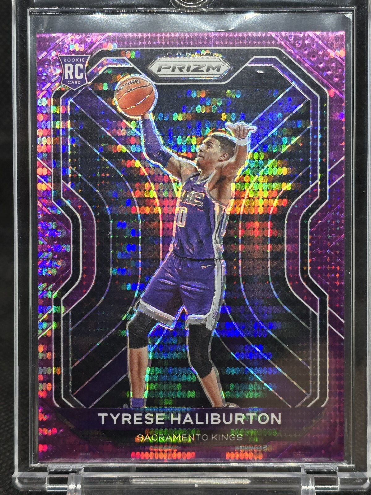 2020 Prizm Purple Pulsar Tyrese Haliburton rookie /35