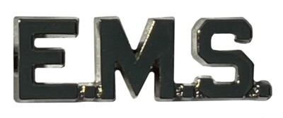 Wholesale Lot of 24 E.M.S. Silver Small Motorcycle Hat Cap Lapel Pin POS-366