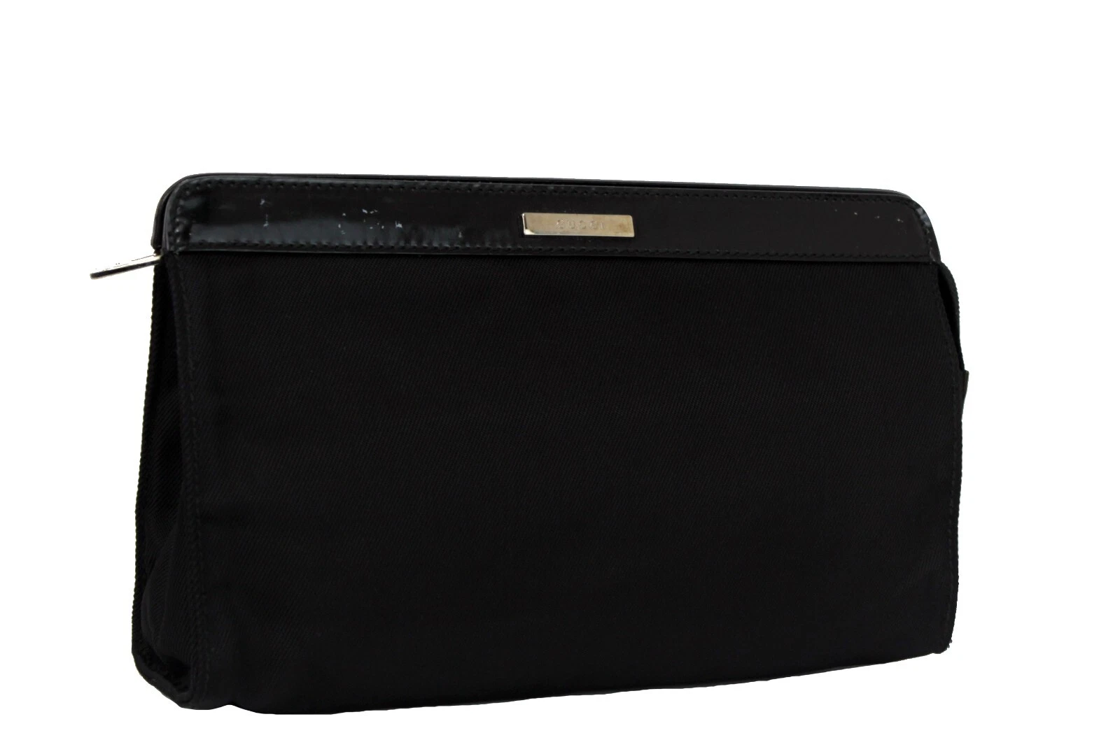 Sac à main GUCCI noir nylon et cuir verni sac à main accessoires sac occasion Italie